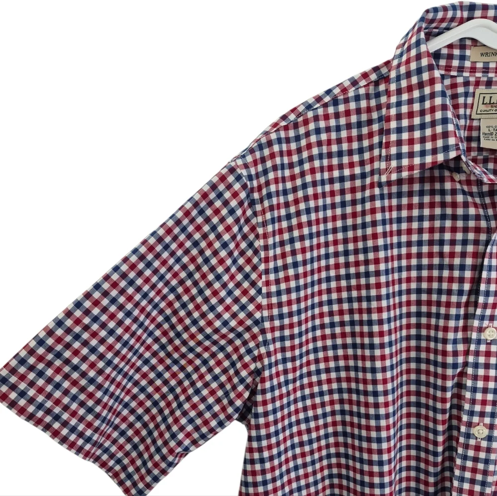 J. Crew Wrinkle Resistant Plaid Button Down Shirt LT Preppy Classic Heritage